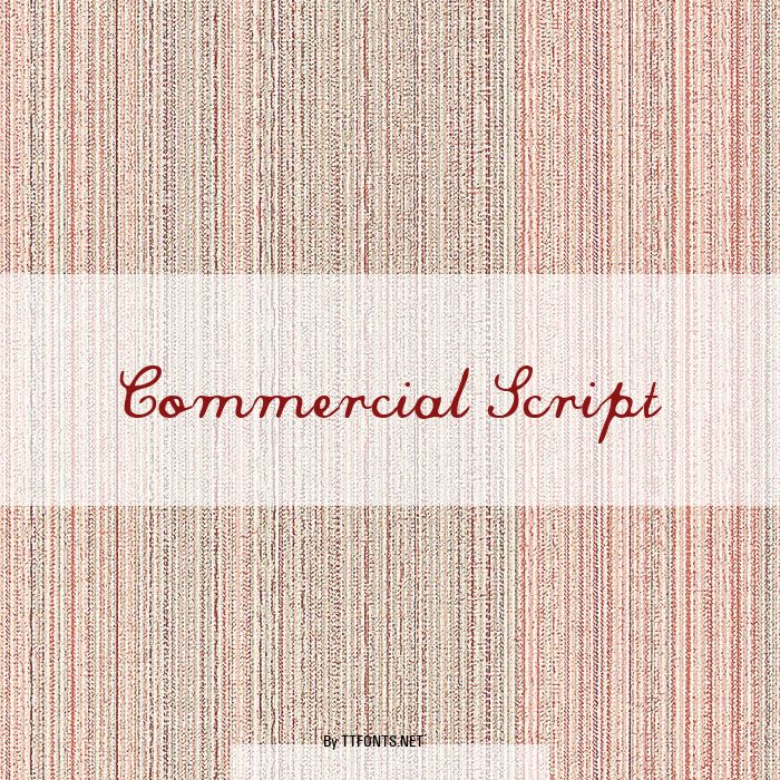 Commercial Script example